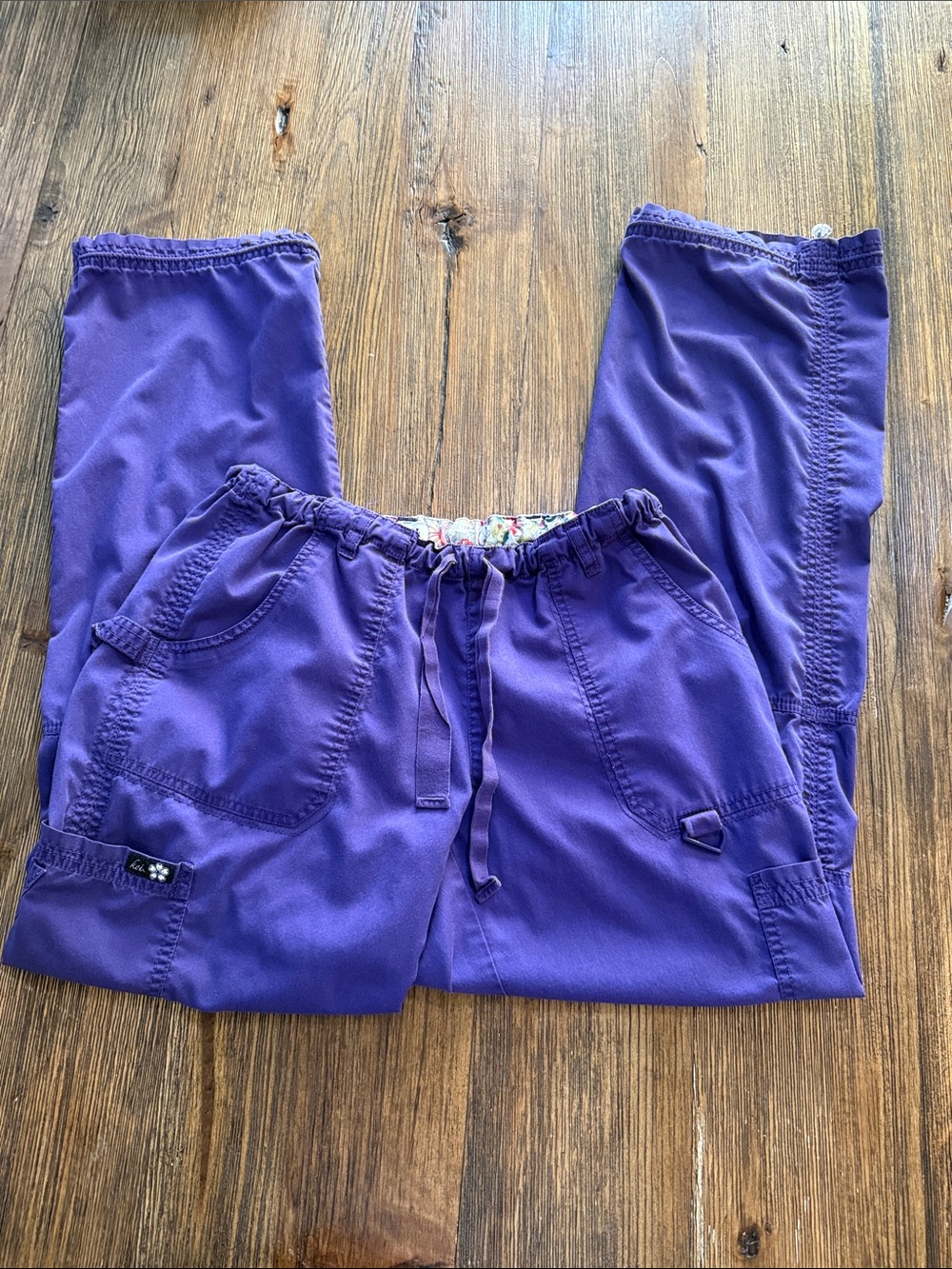 koi Lindsey Purple Utility Scrub Pants